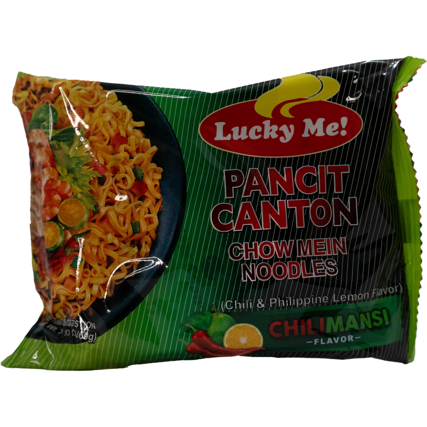 Lucky Me, Pancit Canton Chow Mein Noodles, Chilimansi Flavor