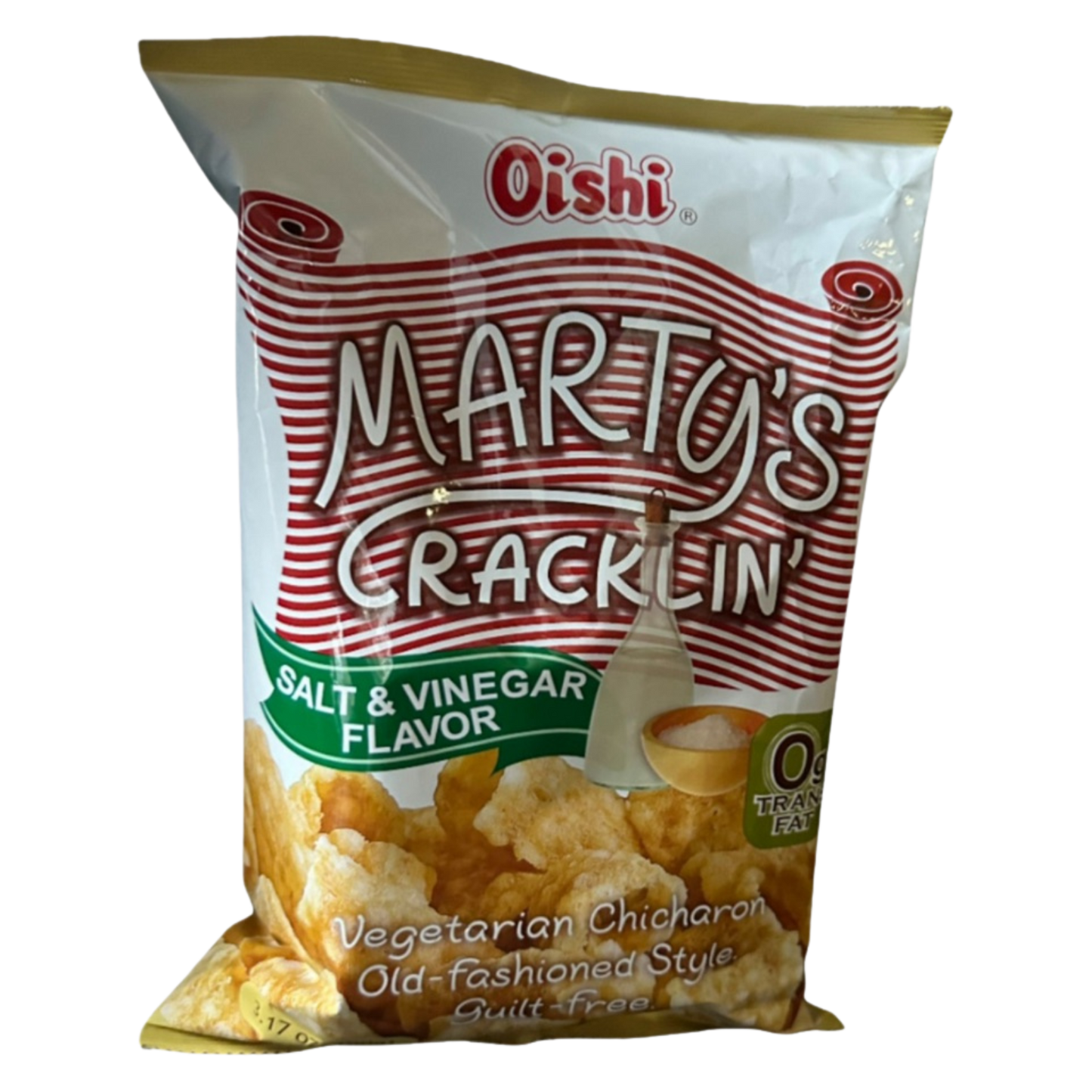 Oishi, Marty's Cracklin', Salt & Vinegar Flavor